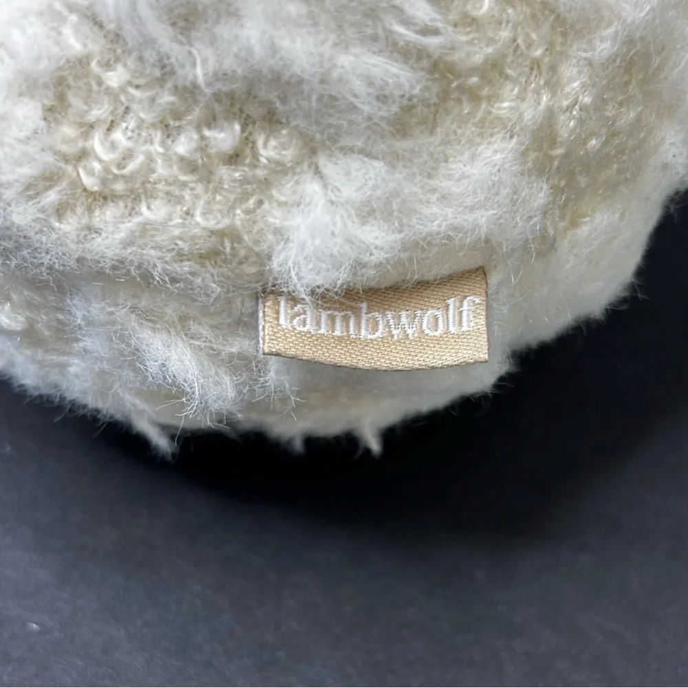 LambWolf x Anthropologie snowman dog squeaker toy with multiple squeakers